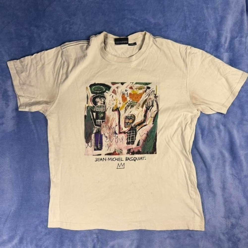 Jean-Michel Basquiat white t-shirt men Size‎ L